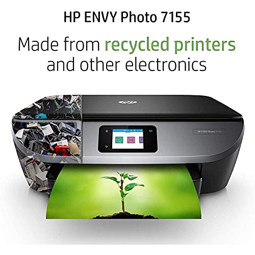 HP Envy Photo 7155 All in One Photo Printer with Wireless Printing, Scan, Copy, Fax, HP Instant Ink Ready, Compatible with Alexa (K7G93A) Bundle w/DGE USB Cable + Small Business Productivity Software