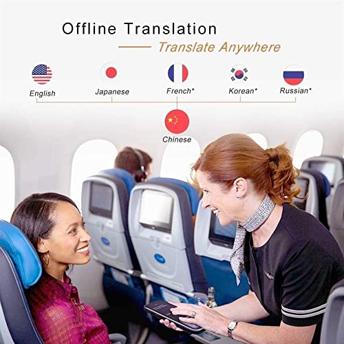 Smart Voice Translator Device 45 Languages Voice Interpreter 3.1 Inch Display (Black)