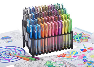 ECR4Kids GelWriter Gel Pens Set Premium Multicolor set in Stadium Stand (100-Count)