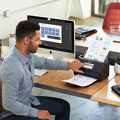 Epson Workforce ES-580W Wireless Color Duplex Desktop Document Scanner (Renewed)