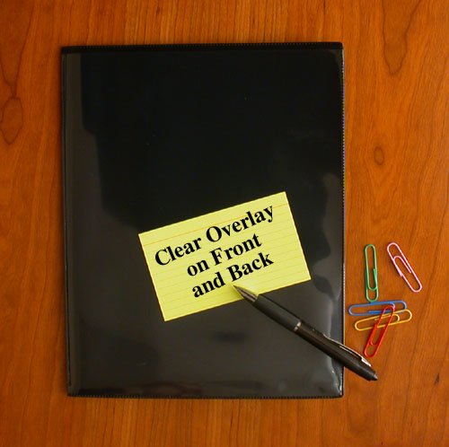 StoreSMART® Black Plastic Archival Folders 100-pack - Letter-Size Twin Pocket - (R900BK100)