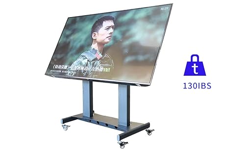 JGSTAVMS TV Mobile Stand for 65-86 Inch TV - Electric Lifting & Rotatable Stand