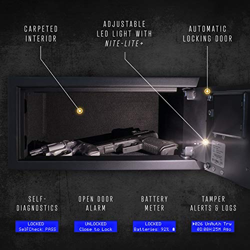 Verifi Smart Safe S6000 Biometric Gun Safe with Fingerprint Lock Security for Home or Business Storage of Pistols, Money and Jewelry