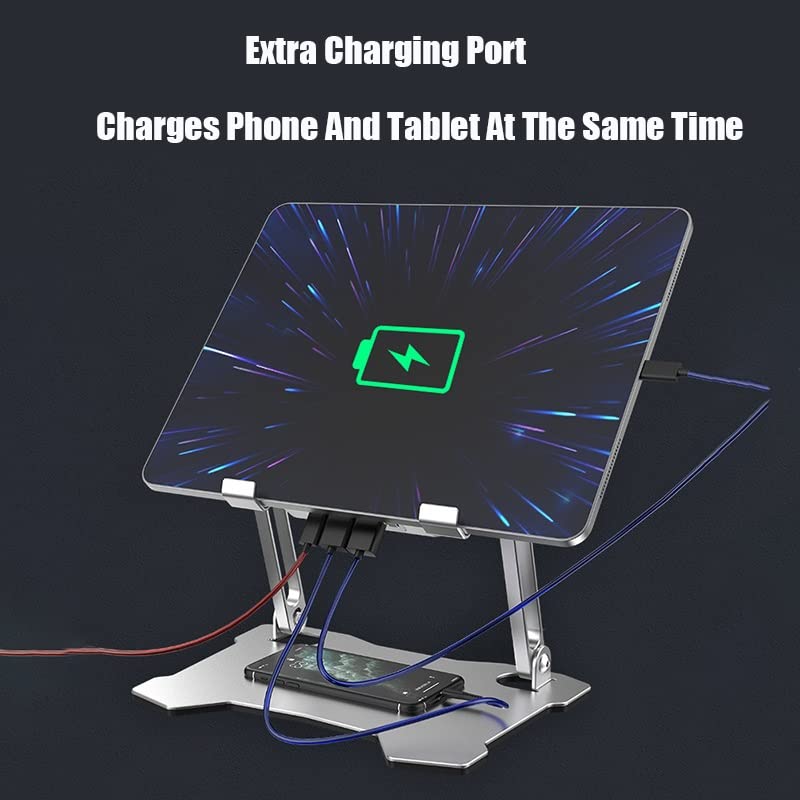 HNTHY Cooling Tablet Laptop Stand Adjustable Aluminum Notebook Computer Stand Accessories Portable Laptop Holder