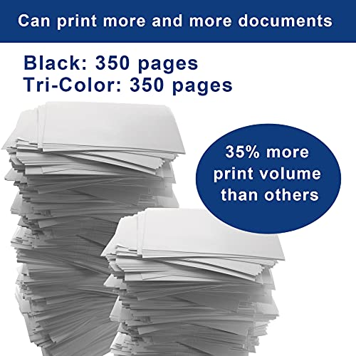 Remanufactured 6-Pack Compatible 65XL N9K04AN N9K03AN Ink Cartridge Replacement for HP Deskjet 2652 3720 2655 3722 Envy 5052 5055 Printer Ink Cartridge (3 Black & 3 Tri-Color)