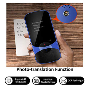 Translator Device Offline Translation Assistance Super Accuracy Online Translation Audio Memo Camera Translation,106 Languages Two Way Translation for Travelling Learning Business