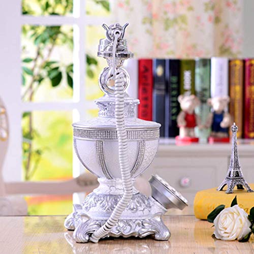 TEmkin European Retro White Resin Fashion Landline Telephone