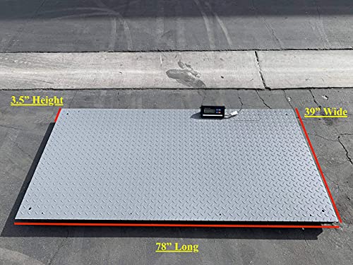 Prime USA Scales 78"x39" Livestock Scale 3,000 lb Capacity with Digital Display