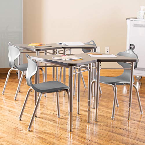 Learniture Profile Series School Chair, 18" Seat Height, Graphite, LNT-PRO18GP (Pack of 4)