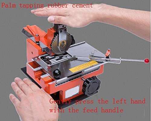 Semi-Automatic Nameplate Metal Label Stamping Printer Marking Machine Marker 4mm