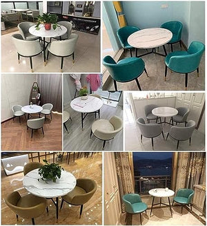 WEBERT Modern Minimalist Office Reception Room Club Table and Chair Set - Green