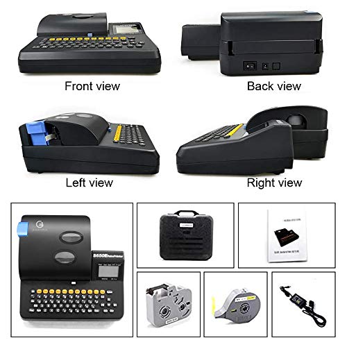 PVC Tube Printer S650E Cable ID Label Printer Wire Marking Machine for Ferrule Label Tape Printing Wire Maker