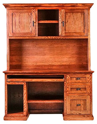 FOREST DESIGNS Mission Hutch, 60" W x 42" H x 13" D, Red Oak