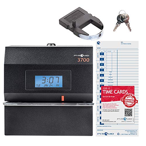 Pyramid 3700 Heavy Duty Steel Time Clock and Document Stamp - Made in the USA