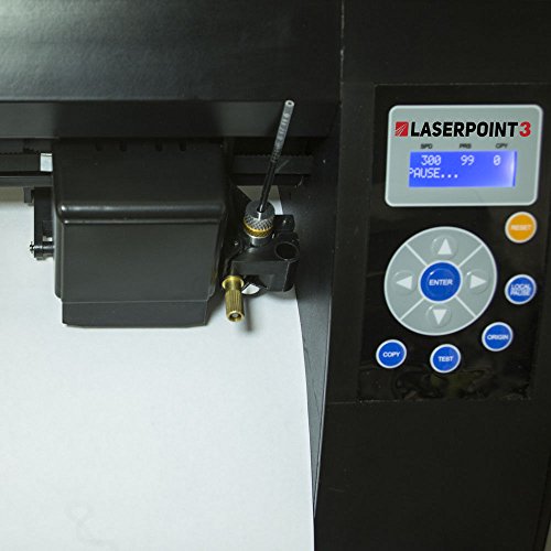 USCutter 34" Vinyl Cutter LaserPoint 3 (LP3) with ARMS Contour Cutting, Stand and Basket