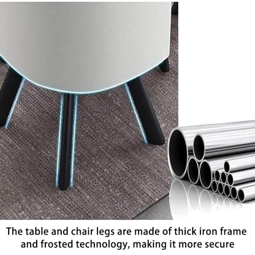 ORBANA Round Table and Chairs 5-Piece Set, Office and Conference Furniture for Reception Room