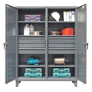 Strong Hold Heavy Duty Storage Cabinet - Dark Gray, 78"H x 72"W x 24"D - Assembled