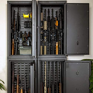 Secure It Gun Storage Agile Ultralight Gun Safe: Model 40 - Holds 6 Rifles and uses CradleGrid Tech, Stack on Agile Units, Heavy Duty Guns Safe with Keypad Control Safely Stores Guns, Easy Assembly