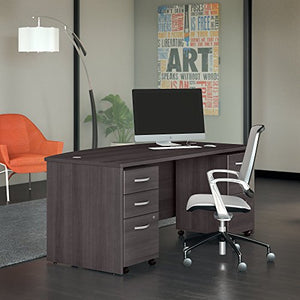 Bush Business Furniture Studio C Desk, 72" x 36", Storm Gray