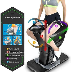 LMEILI Electric Horse Riding Machine 20-Speed Vibration Speed Adjustment LED Exercise Fitness Equipment for Upper and Lower Limb Weight Loss & Blood Circulation
