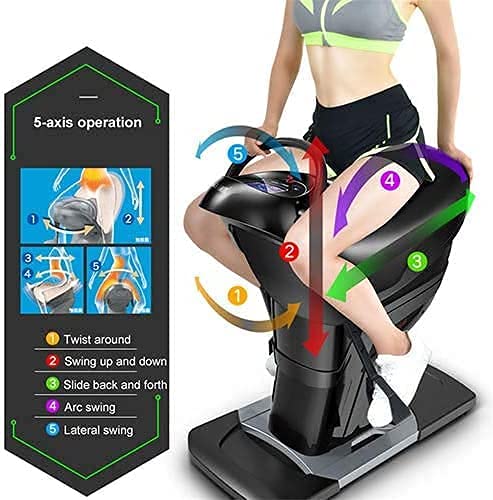LMEILI Electric Horse Riding Machine 20-Speed Vibration Speed Adjustment LED Exercise Fitness Equipment for Upper and Lower Limb Weight Loss & Blood Circulation