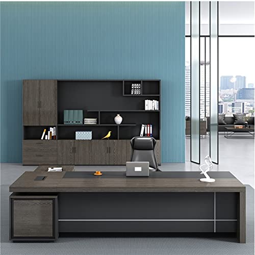 TAPIVA Executive Leather Office Desk