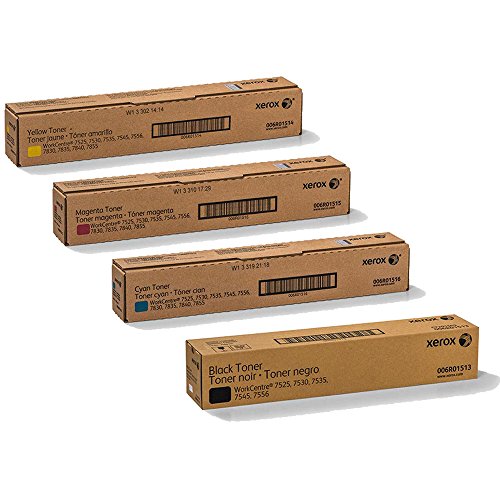 GENUINE XEROX TONER SET (OEM) 006R01513, 006R01514, 006R01515, 006R01516, for xerox WorkCenter 7525/ 7530/ 7535/ 7545/ 7556/ 7830/ 7835/ 7845/ 7855/ 7970/ 7830i/ 7835i/ 7845i/ 7855i/ 7970i