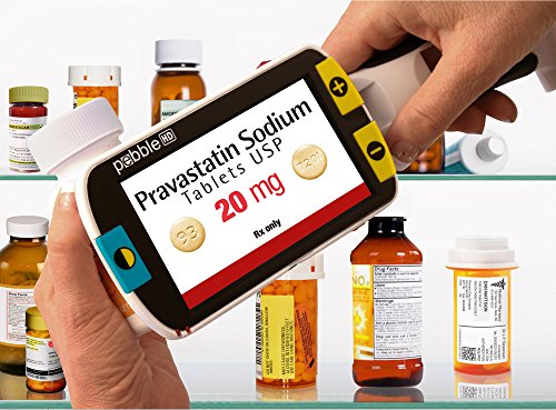 Enhanced Vision Pebble Portable Video Magnifier - Pebble Portable Video Magnifier - 4.3" viewing screen - PEBBLE