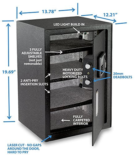 Viking Security Safe VS-50BLX Large Biometric Safe Fingerprint Safe
