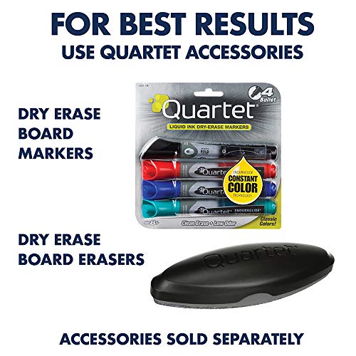 Quartet Porcelain Whiteboard, Magnetic Dry Erase White Board, 4' x 6', Aluminum Frame (PPA406)