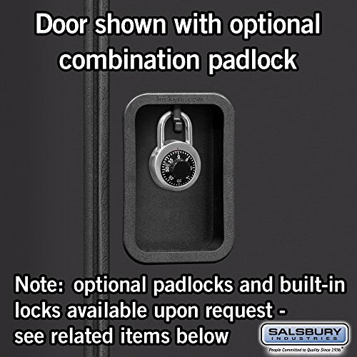 Salsbury Industries Extra Wide Designer Wood Locker - 2-Tier, 6ft H x 21in D, Black