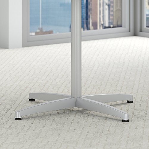 Bush Business Furniture 42" Round Conference Table with Metal Base, Mocha Cherry