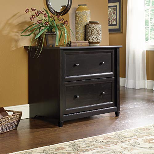 Sauder Edge Water Lateral File Cabinet, Estate Black Finish, 33.31" x 23.47" x 29.37