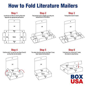 BOX USA BML30244 Literature Mailers, 30" x 24" x 4", White (Pack of 25)