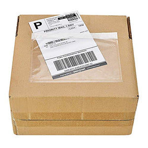 9527 Product 6" x 9" Clear Adhesive Top Loading Packing List Clear Shipping Pouches, Mailing/Shipping Label Envelopes (2000 Pack)