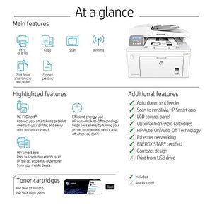 HP Laserjet Pro M148dw All-in-One Wireless Monochrome Laser Printer with Auto Two-Sided Printing, Mobile Printing & Built-in Ethernet (4PA41A) (Renewed)