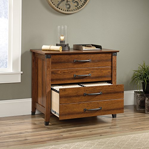 Sauder Carson Forge Lateral File, Washington Cherry Finish