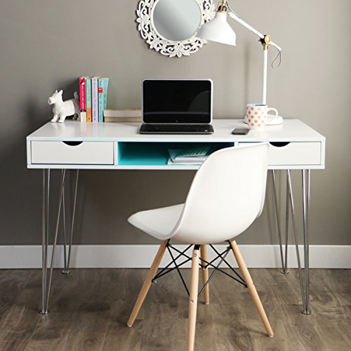 Accent 48-inch Color Desk - Aqua Blue