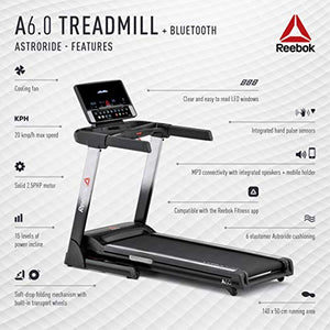 Reebok A6.0 Treadmill + Bluetooth - Silver - 120V