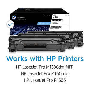 HP 78A | CE278AT1 | 3 Toner-Cartridges | Black | Works with HP LaserJet Pro M1536, MFP P1606