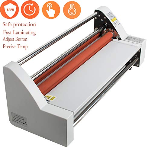Fencia Hot Cold Roll Laminator 17" Single/Dual Sided Thermal Laminating Machine 110V