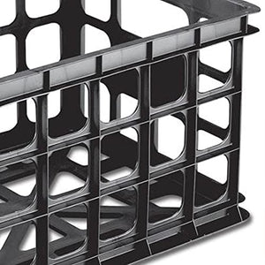 Sterilite Multipurpose Durable Plastic Storage Secure Box File Crate Container for Home or Office Organization, Black (30 Pack)