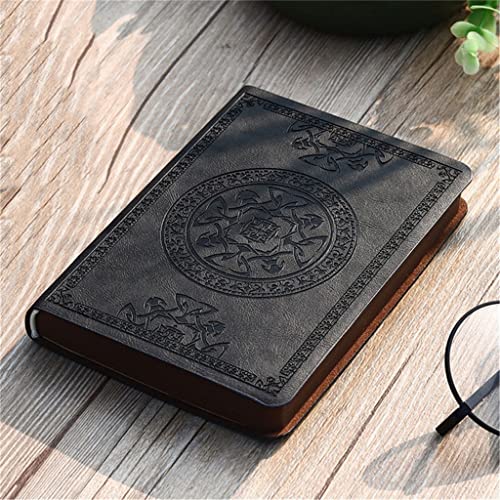 XSERNR Portable Vintage Pattern PU Leather Notebook Diary Notepad Stationery Gift Traveler Journal (Color : A Size : One Size) wangdi (Color : E, Size : One Size)