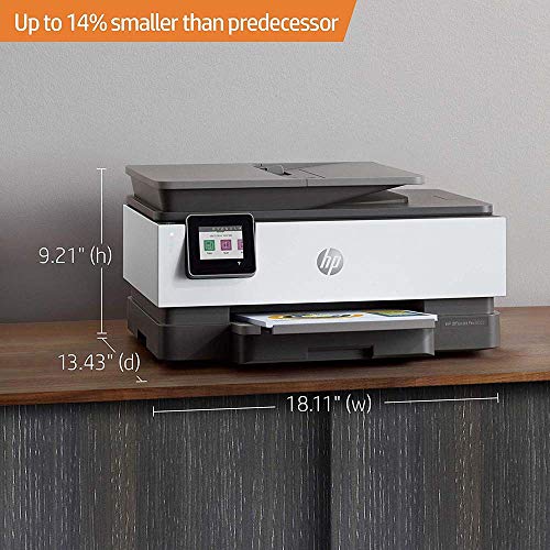 HP OfficeJet Pro 8025 All-in-One Wireless Smart Printer for Home & Office with Alexa 1KR57A Print, Scan, Copy, Fax, Mobile Functions Bundle with DGE USB Cable + Small Business Productivity Software