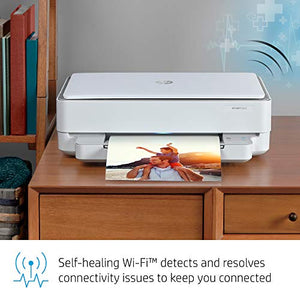 HP ENVY 6055 Wireless All-in-One Printer, Mobile Print, Scan & Copy, Works with Alexa (5SE16A)