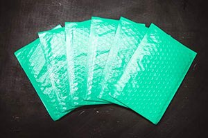 Empire Mailers #000 4 x 8-inch Teal Green Padded Envelopes, Self Seal Mailers, Bubble-Lined Shipping Envelopes, Mail-Approved Poly Bubble Mailers, Self-Sealed Mailing Packages, Pack of 3000