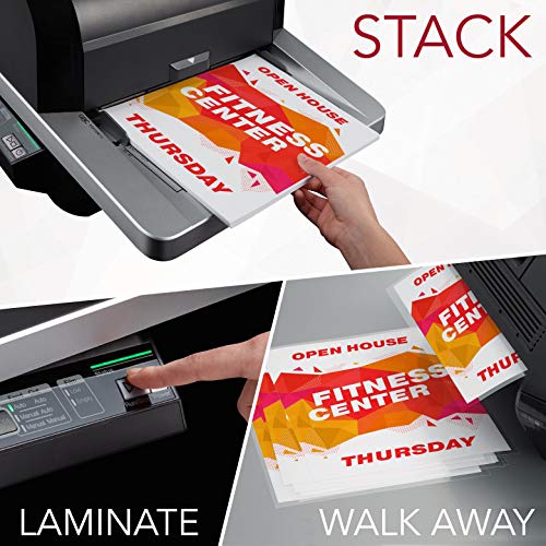GBC Foton 30 Automated Pouch-Free Laminator with Starter Film-Cartridge - Black, 9.6" x 22.7" x 18.8