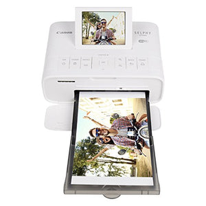 Canon Selphy CP1300 Wireless Compact Photo Printer with AirPrint and Mopria Device Printing, White