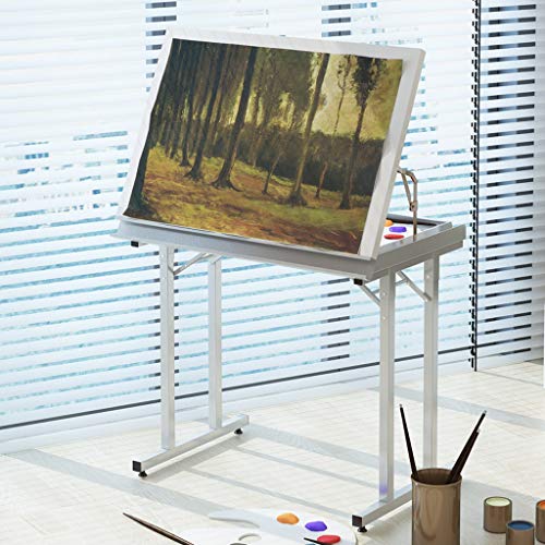 JDkilp Artist Table,with Adjustable Height for Art Design Drawing Writing Painting Crafting Drafting Work and Study