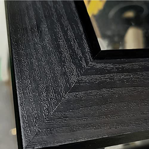 HARAY Light Luxury Black Bookshelf with Glass Door Shelf